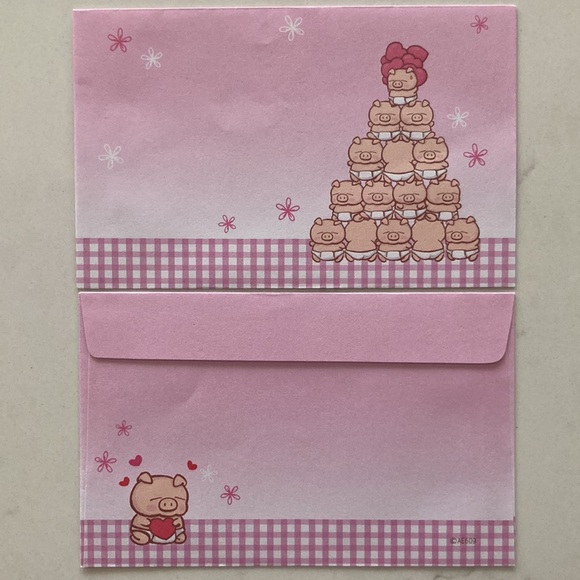๐4 FOR $10๐ Pig Envelopes + Stickers ๐ท - Picture 2 of 6
